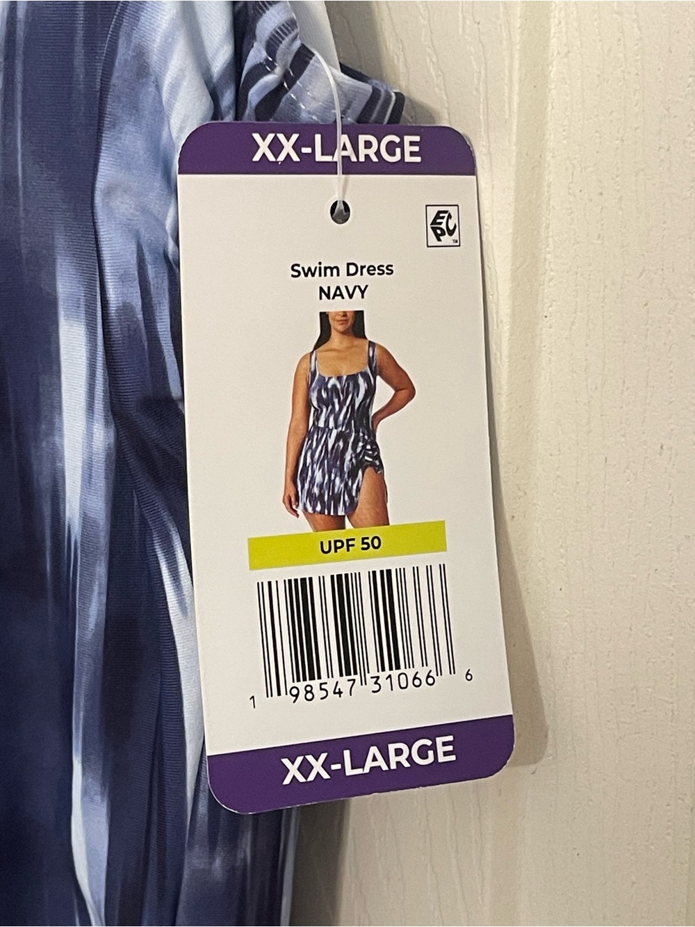 Anne Cole One piece swimsuit with attached skirt NWT - Picture 6 of 8